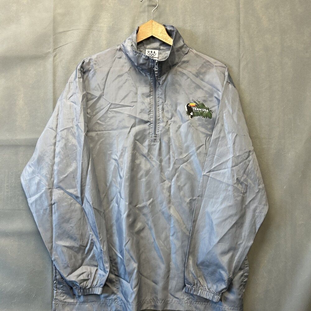 Team USA Road To Rio 2016 Olympic Windbreaker Jacket Size Large